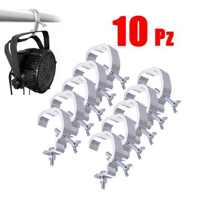 10 Piezas Clamps Kit Gancho Para Luces Aluminio De Escenario,Cerradura de iluminación de escenario, gancho de iluminación, adecuado para accesorios de iluminación, marcos de aluminio, luces par, luces de haz, etc.
