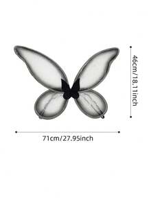 1 pieza Disfraz de hada para fiesta con alas de mariposa de tul, apto para actuación en el escenario, cosplay, fiesta de cumpleaños - Multicolor - Ver 2