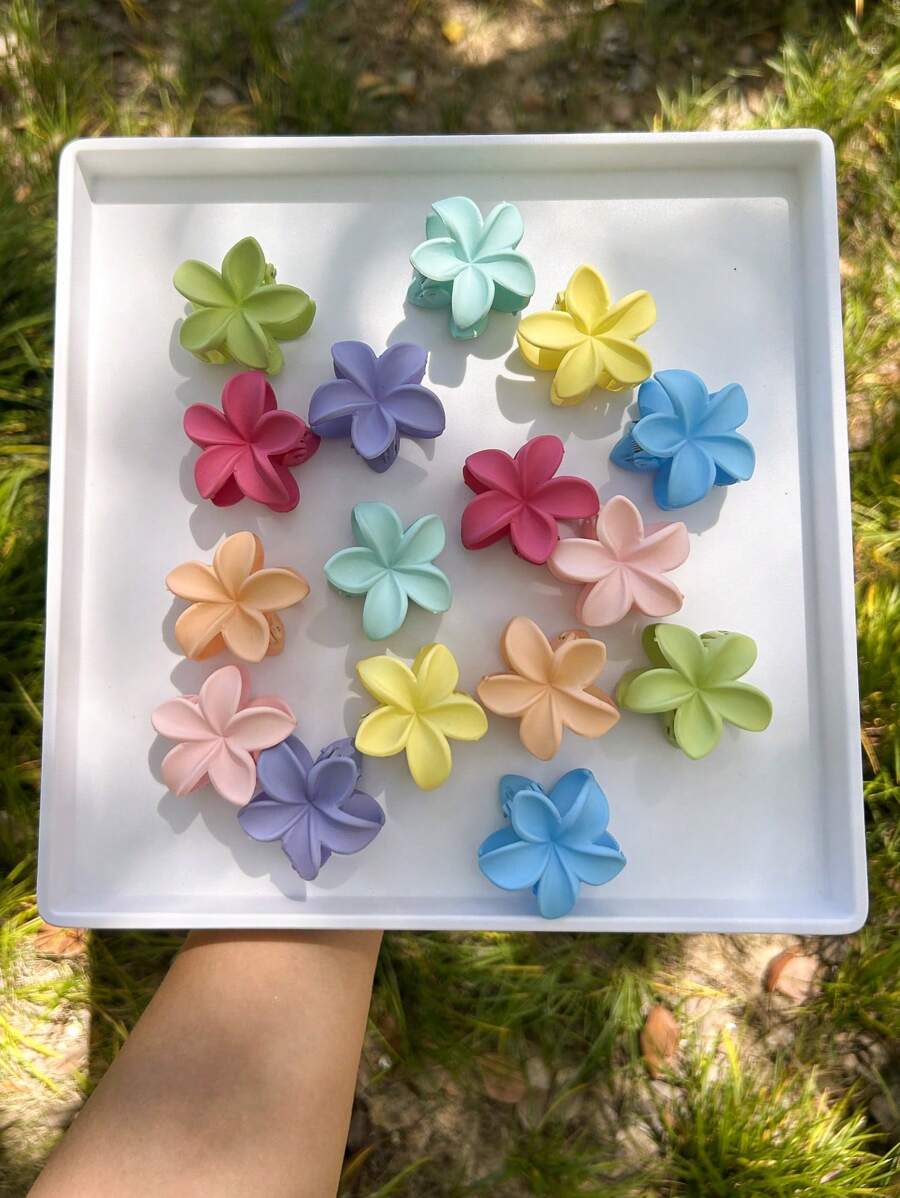 10 buc cleme de păr cu margarete multicolore, accesorii de păr drăguțe și adorabile pentru fete pentru uz zilnic, școală, plajă, serviciu, petrecere, ziua de naștere, înapoi la școală, cleme de păr cu gheare de flori, cleme de păr, clemă de prindere a părului, clemă cu gheare