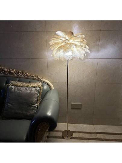 Rechargeable Feather Lamp Home Light, Living Room St ing Lamp, Romantic Wedding Aisle European Data Cable Set view 4