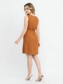 JIN SER Viscose Dress - Màu vàng - Xem 5