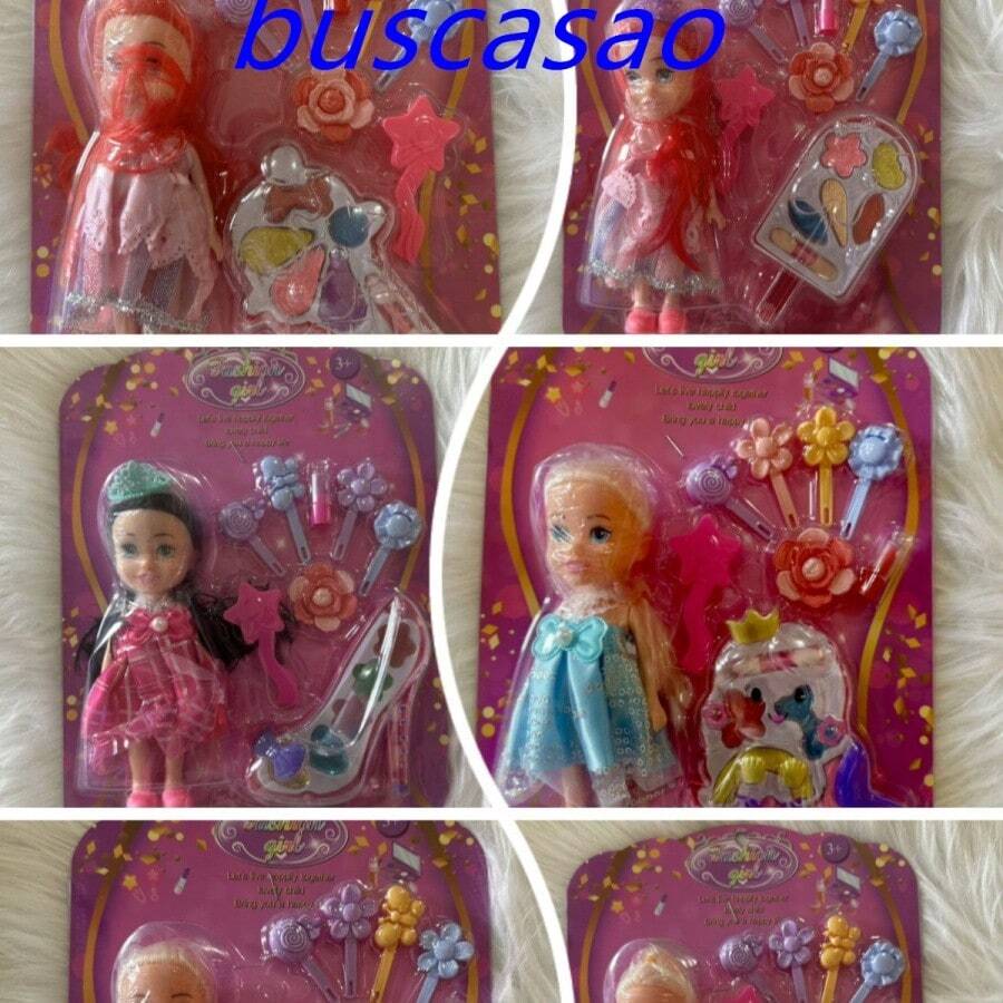 Children's Makeup Kit With Doll Lipstick Makeup For Children - 隨機的 - 查看 1