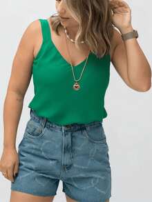 Women Tops - Green - View 1