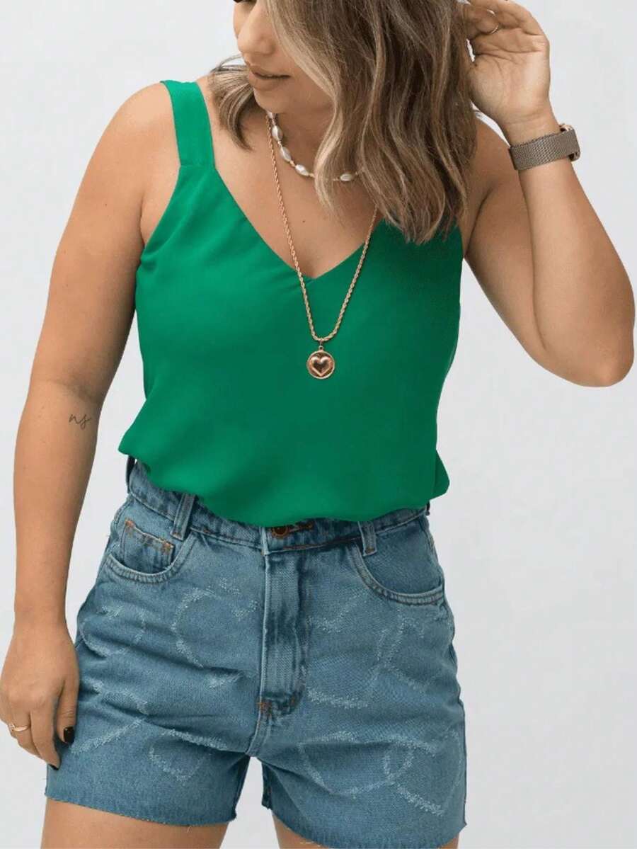 Women Tops - Green - View 1