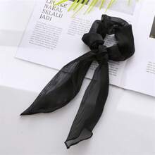 7pcs Solid Scarf Hair Tie For Daily Casual Outing Wear Cute - Multicolor - View 3