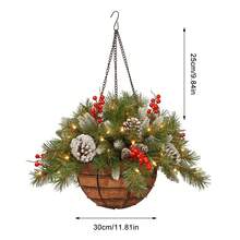 1 Máy Tính Nhân Tạo Giáng Sinh Giỏ Treo Đồ Lấp Lánh Lông Thông Mờ Thông Nón, Trang Trí Nhà Cửa, Trang Trí Giáng Sinh, Dự Tiệc Cung Cấp - Nhiều màu - Xem 7
