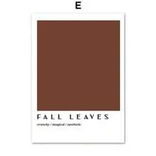1 pieza Carteles de otoño con citas, hojas de otoño y calabaza, impresiones de arte de pared para sala de estar, pintura en lienzo para decoración del hogar - Multicolor - Ver 28