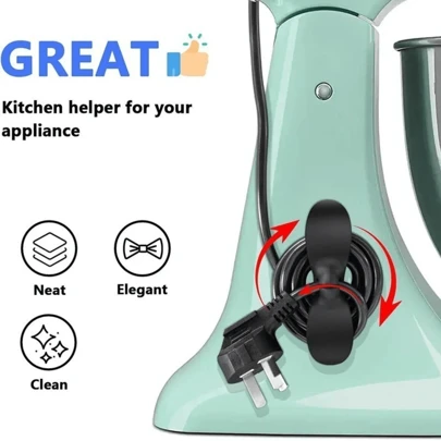 Organizador de cabos para eletrodomésticos, enrolador de cabo, braçadeira para gerenciamento de cabos