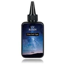 Cola macia transparente de resina UV 30g/100g. Baixo odor, anti-amarelecimento, alta definição. Adequado para fundição de resina DIY, fabricação de joias, artesãos