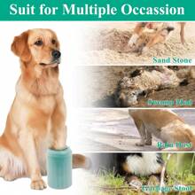 1 pieza Limpiador de patas de perro, taza lavadora, cepillo de taza limpiadora de suministros para mascotas para perros y gatos, limpiador de patas de mascota sucia para perros de talla pequeña, mediana y grande