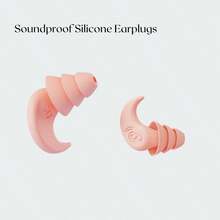 1 Pair Universal Nano Silicone Earplugs Noise Reduction Reusable And Washable For Sleeping, Learning, Swimming, Three-Layer Soundproof And Comfortable Earplugs - Multicolor - View 9