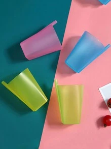 Plastic Tumbler Set With Built-In Straw, 12.17oz Portable Drinking Cup, Summer Outdoor Juice Water Glasses For Students - Assorted Colors - Multicolor - View 9