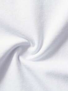 Men's Cartoon Print White T-Shirt - White - View 3