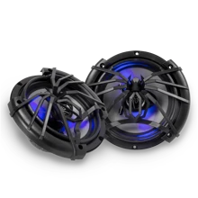 Kit 2 Pares De Bocinas 6.5 Pulgadas Led Azul - Soundstream