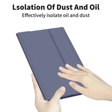 适用于三星 Galaxy Tab / iPad / Redmi Pad SE 的平板电脑保护套，带笔槽（薰衣草灰） - 薰衣草灰 - 查看 8