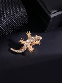 1入金色個性化朋克風領帶夾，多種選擇適合男士晚會 - 金黃色 - 查看 6