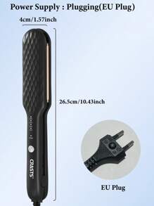 CRASTS Fast Heating Hair Straightener,Hair Iron,Quick Temperature Adjustment,Titanium Hard Plate,Home&Salon Use,Hair Care Gift - EU C Type Plug(220-240V) - View 3