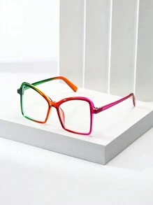 1 Pair Oversized Retro Street Style Fashion Non-Prescription Glasses For Women - Clear - View 12