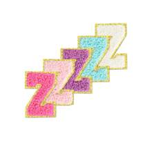 4/5/10/26pcs A-Z English Letter Chenille 2.28inch Iron On Sew On Patches Appliques For Clothes, Jackets, Hats, Books, Backpacks - Team Alphabet Self-Adhesive DIY Embroidered Fabric Stickers