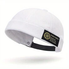 1 pieza Gorra melón sin ala de poliéster (fibra de poliéster) nueva, adecuada para todas las estaciones
