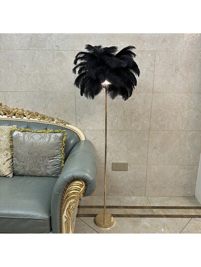 Rechargeable Feather Lamp Home Light, Living Room St ing Lamp, Romantic Wedding Aisle European Data Cable Set view 6