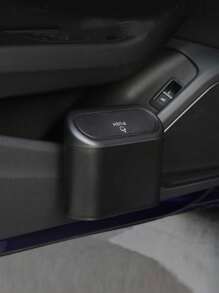 1pc Car Trash Can, Hanging Type Car Decoration Garbage Bin, Car Interior Organizer, Leak-Proof Car Accessories