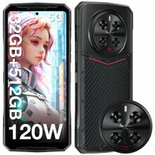 DOOGEE DK10 5G Rugged Mobile Phone 32GB + 512GB, Unlocked Cell Phone 2.5K AMOLED 6.67" FHD+ 120Hz Dimensity 8020, Rugged Smartphone With 64+50+50+16MP Camera, 120W Flash Charging, NFC/Side Fingerprint - màu đen - Xem 1
