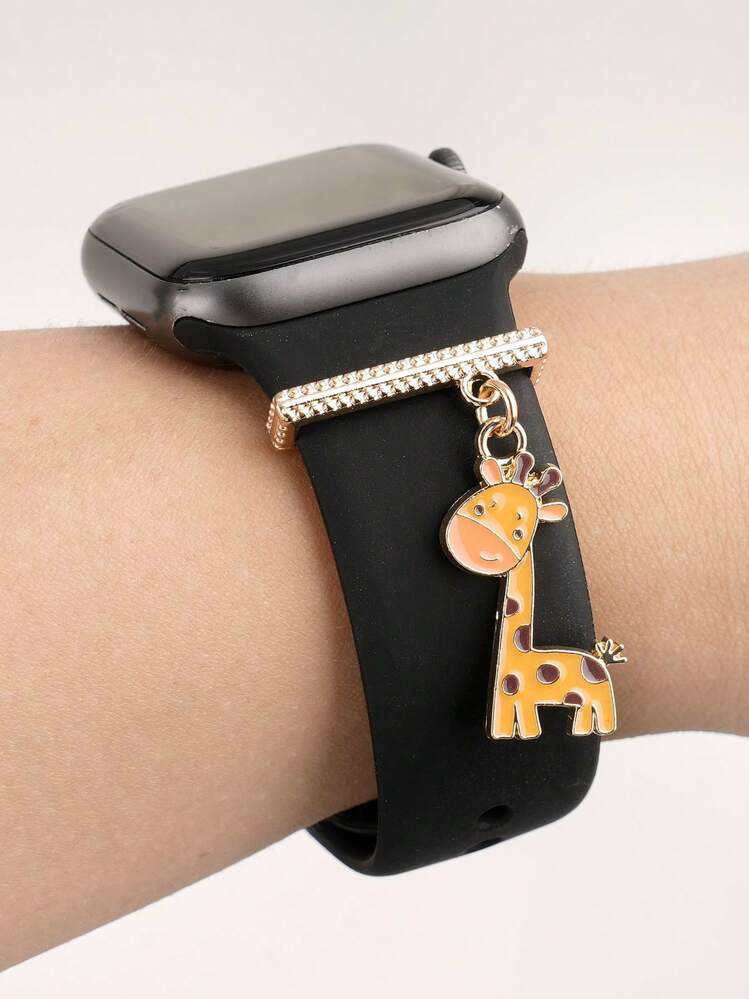 1pc Cartoon Cute Giraffe Watch Band Charm Decoration Compatible With Apple Watch Bands Accessories For Galaxy Watch Bands Series Charms Birthday Gifts For Kids SHEIN USA