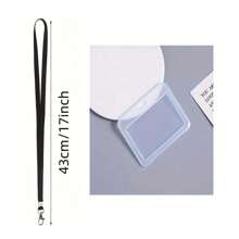 10pcs Horizontal Waterproof Clear ID Card Sleeves: Secure Your Bank Cards & IDs! Back To School - White - View 5