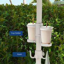 Outdoor Beach Umbrella-Cream White - trắng - Xem 6