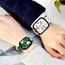 1 dây đeo Apple Watch thông minh có họa tiết Giáng sinh nhiều màu, silicon chống thấm nước, phong cách ngày lễ thông thường, tương thích với Apple Watch 38/40/41/42/44/45/49mm, tương thích với Apple Watch Ultra/SE/8/7/6/5/ 4/3/2/1 - Một cỡ - Xem 6