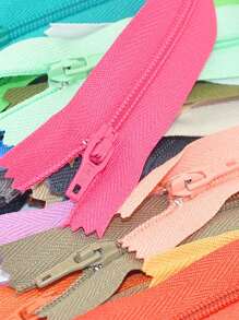 15pcs Multicolor Clothing Self-Locking Nylon Zippers For DIY Sewing Making Or Repairing Clothes Random Colors