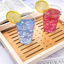 Gold Plastic Cups, Transparent Plastic Cups With Powder, Heavy Duty Hard Plastic Cups For Parties, Premium Gold Rimmed Plastic Cups For Weddings And Christmas [Reusable] - 10oz Rose Gold Powder - View 4