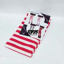 Women Over The Knee Socks - Rojo y blanco - Ver 4