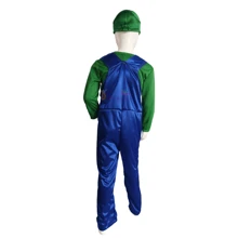 Disfraz Luigi Bross Cosplay  Mariio Y Luigi Cosplay Para Niños - Verde - Ver 4