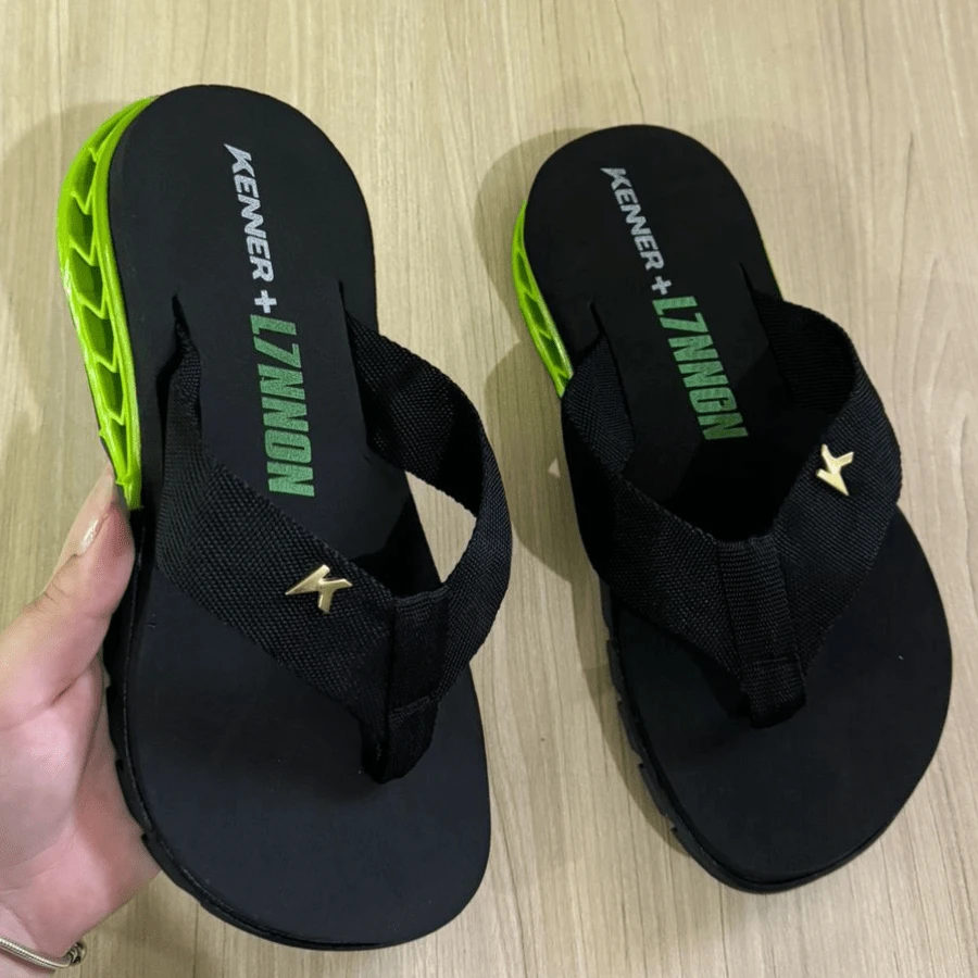 Kenner Rakka Full Force L7 Original New Men's And Women's Flip-Flops - 軍綠色 - 查看 1