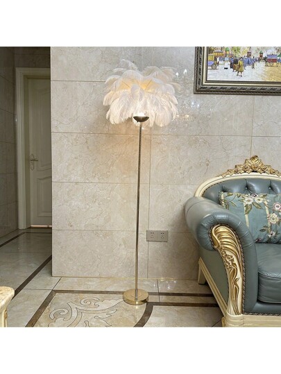 Rechargeable Feather Lamp Home Light, Living Room St ing Lamp, Romantic Wedding Aisle European Data Cable Set view 8