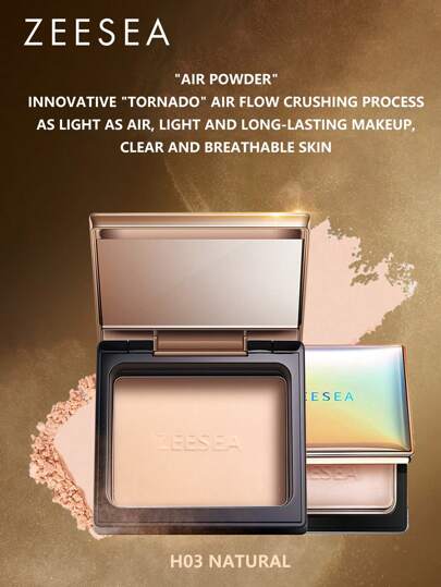 Zeesea Clear Silky Powder Oil Control Highlighting Powder Smudge Proof Brighten All-In-One Palette Powder