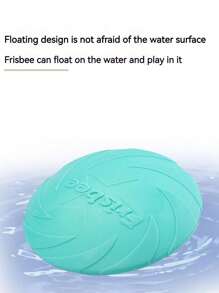 1pc Pet Flying Disc, Dog Play Toy, Durable Chew Resistant Floating Fetch Disc For Medium/Large Dogs, Interactive Retrieval Training Toy, Pet Supplies