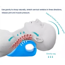 Neck Traction Pillow Original Cloud Shape Neck Stretcher Cervical Pain Relief UK - Blue - View 10