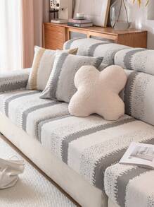 1 件多功能弹性沙发套，防水防滑全覆盖布艺座垫套，可机洗，适用于卧室、办公室、客厅、L 形和 1/2/3/4 座沙发 - 淺灰色 - 查看 5