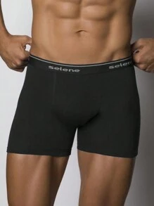 Kit 2 Men's Boxer Briefs Selene Cotton Comfortable Box - Màu Đỏ Sâu - Xem 4