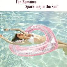 1 件粉色 PVC 心形充气浮水池浮圈 - 粉色 - 查看 7