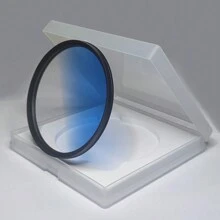 Leichter Kreisgradual-Filter, Farbverlauf Blau, DSLR Kameraobjektiv Filter, Landschaftsfotografie, Himmelaufnahmen, Aluminiumlegierungsrahmen, optionale Objektivdurchmesser: 40,5 mm/49 mm/52 mm/55 mm/58 mm/62 mm/67 mm/72 mm/77 mm/82 mm