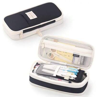 Grande borsa per matite, scatola per matite, forniture scolastiche e per ufficio, astuccio per matite espandibile, organizzatore multifunzionale, borsa creativa per matite, astuccio per matite, regalo per studenti, borsa cosmetica, borsa da viaggio, articoli per il ritorno a scuola