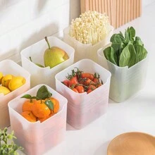 8pcs Refrigerator Food Storage Organizer Bins, Kitchen Freezer Side Door Compartment Containers - Multicolor - View 8