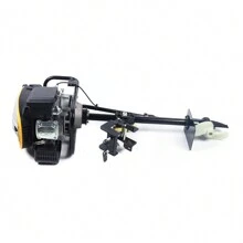 4-Stroke 9 HP Outboard Motor Gas Powered Boat Engine With Air Cooling Heavy Duty - Black - View 10