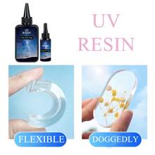 Cola macia transparente de resina UV 30g/100g. Baixo odor, anti-amarelecimento, alta definição. Adequado para fundição de resina DIY, fabricação de joias, artesãos