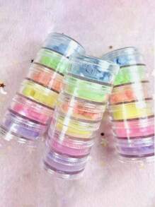 Tower Of Neon Pigments And Pearlescent Pastels - Multicolor - View 4