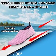 1 Pair Water Shoes, Unisex Quick Drying Beach Yoga Socks For Swimming & Surfing, Size Run Small, Recommend Ordering One Size Up,Shoe,Spring Summer Picks,Brides Maid Gifts,Room,Bedroom Deccor,Bedroom Deccor,Beach,Travel,For Men,For Women,Vacation - Pink - View 4